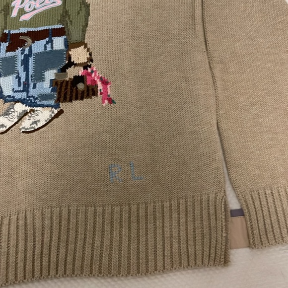 Polo Ralph Lauren Bear Embroidered Sweater Small - Picture 6 of 9